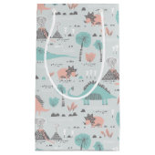 Petit Sac Cadeau Cute Pastel Dinosaur Motif (Devant)