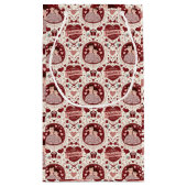 Petit Sac Cadeau Cute Red Father Son Heart Pattern (Dos)