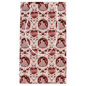 Petit Sac Cadeau Cute Red Father Son Heart Pattern (Devant)