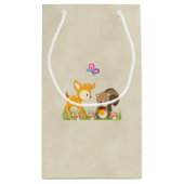 Petit Sac Cadeau Cute Woodland Créations Cartoon Merci (Dos)