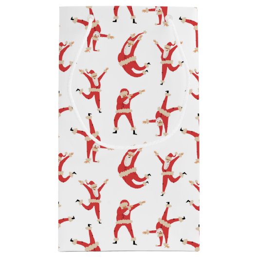 Petit Sac Cadeau Dabing Père Noël Fun Motif de Noël (Dos)