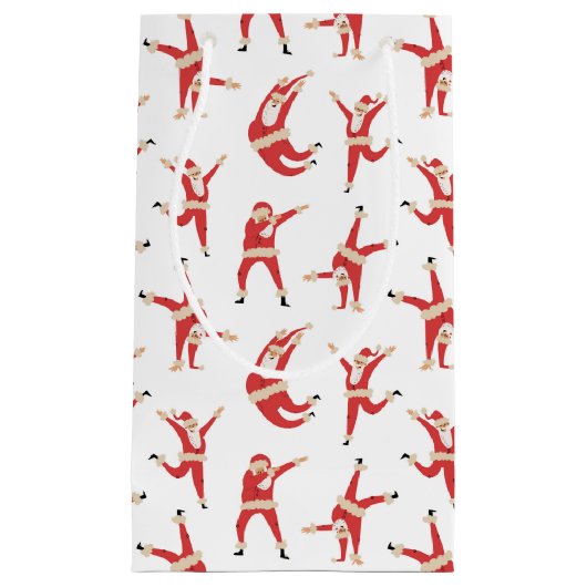 Petit Sac Cadeau Dabing Père Noël Fun Motif de Noël (Devant)