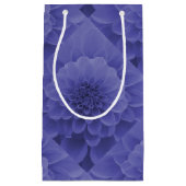 Petit Sac Cadeau Dahlia bleu (Devant)