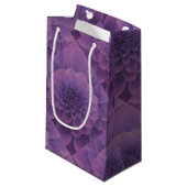 Petit Sac Cadeau Dahlia violet (Devant Angle)