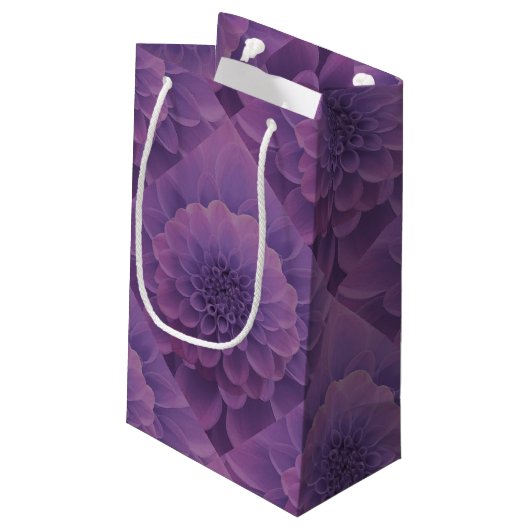 Petit Sac Cadeau Dahlia violet (Dos Angle)