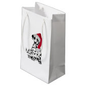 Petit Sac Cadeau Dalmatie de Noël (Dos Angle)