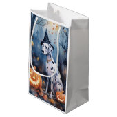 Petit Sac Cadeau Dalmation d'Halloween avec effroi Citrouille (Dos Angle)