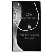 Petit Sac Cadeau Damas Noires Et Éperon D'Argent (Dos)