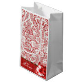 Petit Sac Cadeau Damas rouge (Dos Angle)