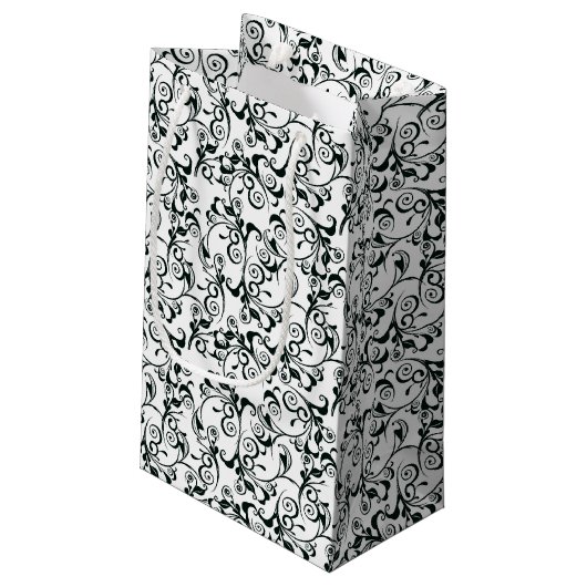 Petit Sac Cadeau Damassé (Dos Angle)