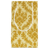 Petit Sac Cadeau Damassé d'or (Devant)