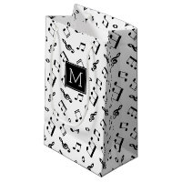 Dancing Music Notes Motif et monogramme