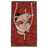 Petit Sac Cadeau Dancing Pig Antique Cute Danseuse (Devant)