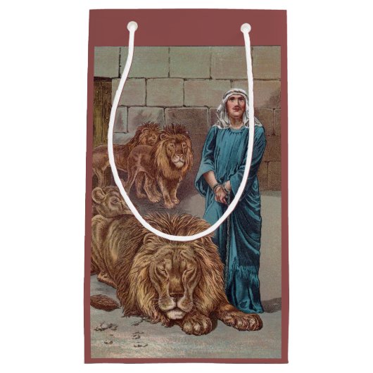 Petit Sac Cadeau Daniel dans le Den du Lion (Devant)