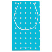 Petit Sac Cadeau Danseur de neige Aqua (Dos)