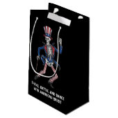 Petit Sac Cadeau Danseuse Danseuse Squelette (Dos Angle)