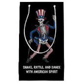 Petit Sac Cadeau Danseuse Danseuse Squelette (Devant)