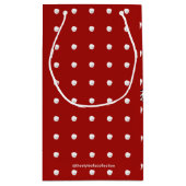 Petit Sac Cadeau Danseuse de neige Rouge (Dos)