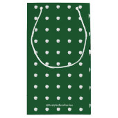 Petit Sac Cadeau Danseuse de neige vert (Dos)