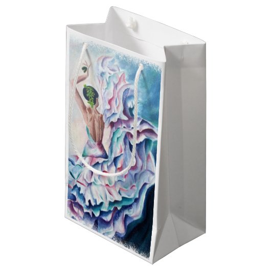 PETIT SAC CADEAU DANSEUSE FLAMINCO (Devant Angle)