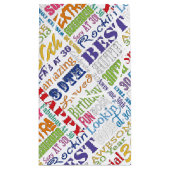 Petit Sac Cadeau De fête d'anniversaire cadeaux uniques et 30èmes (Dos)