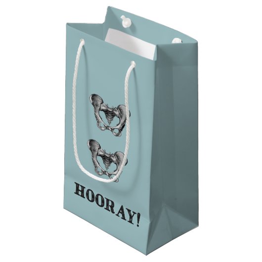 Petit Sac Cadeau De hanche de hanche message d'anatomie hourra (Devant Angle)