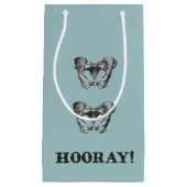 Petit Sac Cadeau De hanche de hanche message d'anatomie hourra (Devant)