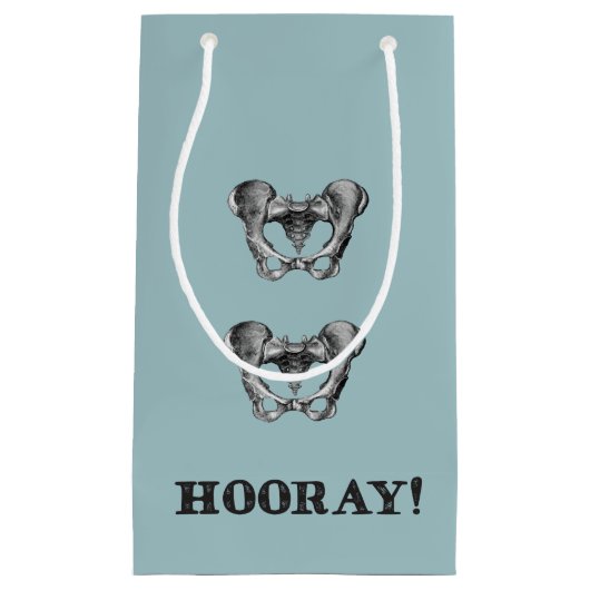 Petit Sac Cadeau De hanche de hanche message d'anatomie hourra (Devant)