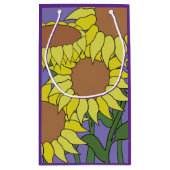 Petit sac cadeau de tournesol (Dos)
