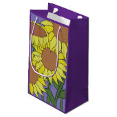 Petit sac cadeau de tournesol (Dos Angle)