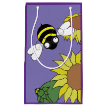 Petit sac cadeau de tournesol