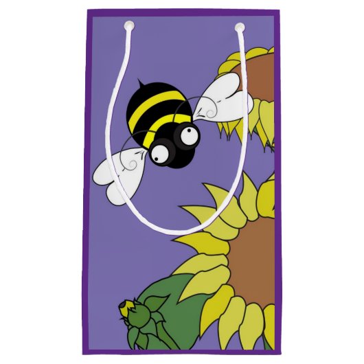 Petit sac cadeau de tournesol (Devant)