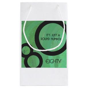 Petit Sac Cadeau Décennie verte 80e anniversaire