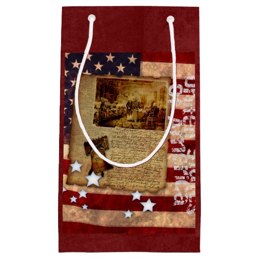Petit Sac Cadeau Déclaration d'indépendance des États-Unis (Devant)