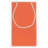 Petit Sac Cadeau Décor couleur corail saumon (Dos)