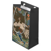 Petit Sac Cadeau Décor d'antiquité chinois d'oiseaux (Dos Angle)