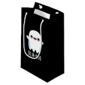 Petit Sac Cadeau Deja Boo Funny Ghost Pun Dark BG (Devant Angle)