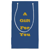 Petit Sac Cadeau Deja Vu Bleu Saison Printemps Couleur Solide (Devant)