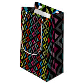 Petit Sac Cadeau Demi-Diamants De Fond (Dos Angle)