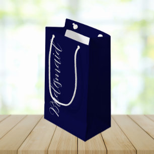 Petit Sac Cadeau Demoiselle d'honneur de mariage à l'écriture styli