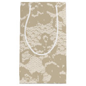 Petit Sac Cadeau Dentelle beige (Devant)