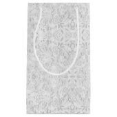 Petit Sac Cadeau Dentelle blanche tombante (Devant)