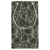 Petit Sac Cadeau Dentelle noire (Dos)