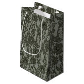 Petit Sac Cadeau Dentelle noire (Dos Angle)