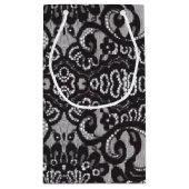 Petit Sac Cadeau dentelle noire parisienne (Dos)