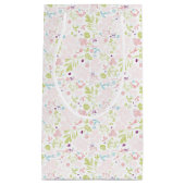 Petit Sac Cadeau déploiement de motif floral (Devant)