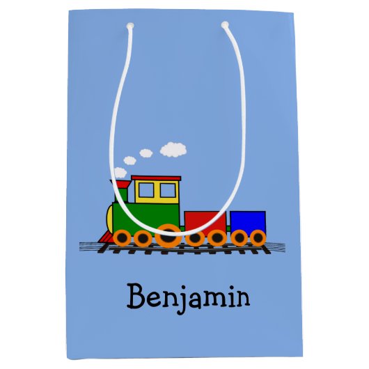 Petit sac cadeau design de train (Devant)