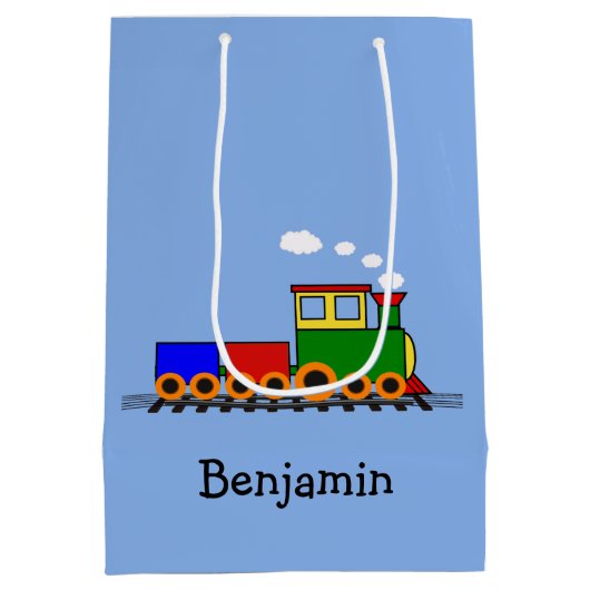 Petit sac cadeau design de train (Dos)