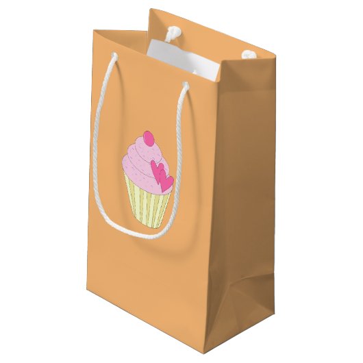 Petit Sac Cadeau Design illusima Orange (Dos Angle)
