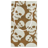 Petit Sac Cadeau Design Motif graphique crâne (Devant)